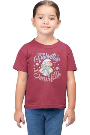 LES SCHTROUMPFS Gismurfts017 T-Shirt, , 6 Anni Bambine e Ragazze
