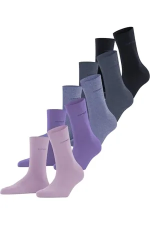 ESPRIT Solid Mix Multipack W So cotone tinta unita confezione di 5 paia, Calzini Donna, , 36-41