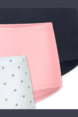 Schiesser Mädchen 3 Pack Unterwäsche Shorts Weiches Bündchen-95/5 Organic Bio Baumwolle-Größe 140 bis Boxer a Pantaloncino, , 176 Bambine e Ragazze