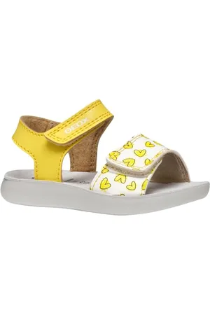 Geox B Sandal LIGHTFLOPPY, Bambina, Yellow/White, 26 EU