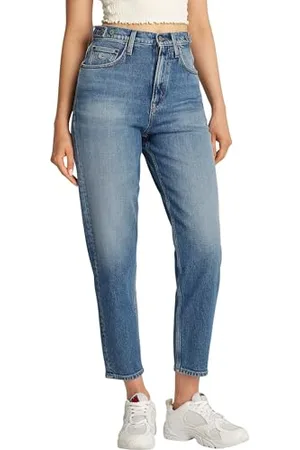 Tommy Hilfiger Donna Jeans Mom Jean Vita Alta, Blu ( Medium), 30W/29L