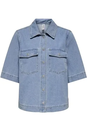 ONLY Onlbelle S/S Shirt DNM Gua Noos, , S Donna