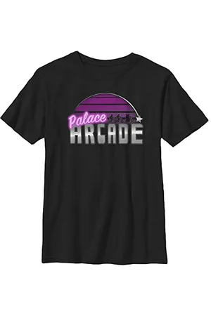 Stranger Things Maglietta a Maniche Corte Stile retrò Arcade T-Shirt, , M Unisex-Bambini e Ragazzi
