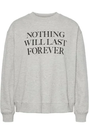 Pieces® Pcranyra LS Sweat Maglia di Tuta, Grigio Chiaro, XS Donna