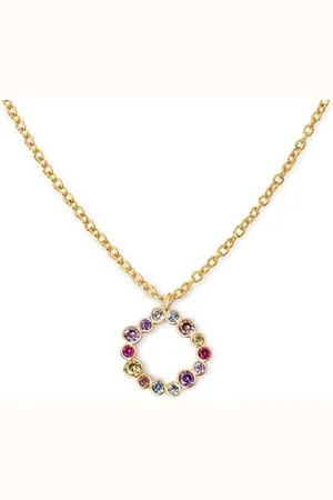 SINGULARU Collana Bubbles. Ottone con Finitura Placcata 18 Kt. Catena a Lunghezza Regolabile 45 cm. Gioielli da Donna