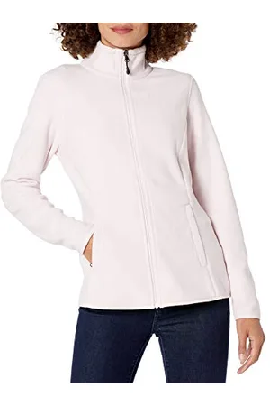 Amazon Giacca in pile morbido con cerniera intera dal taglio classico (disponibile in taglie forti) Donna, , XL