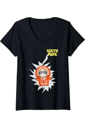 South Park Donna Elettrocuzione Kenny Maglietta con Collo a V