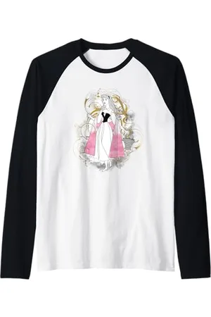 Disney Princess Sleeping Beauty Pretty in rosa Maglia con Maniche Raglan