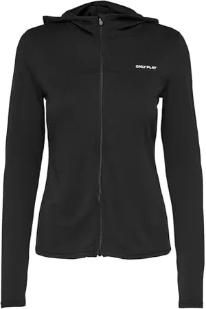 ONLY Onpmila LS Zip Hood Train Top Noos Maglietta Activewear, , S Donna