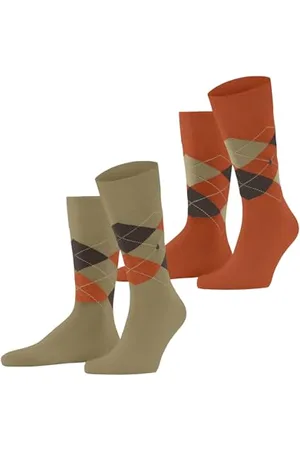 Burlington Everyday Argyle M So cotone fantasia confezione di 2 paia, Calzini Uomo, , 40-46