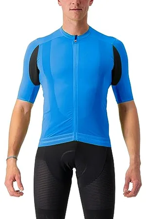 Castelli SUPERLEGGERA 3 Jersey Maglietta da Ciclismo, (Drive Blue), XX-Large Uomo