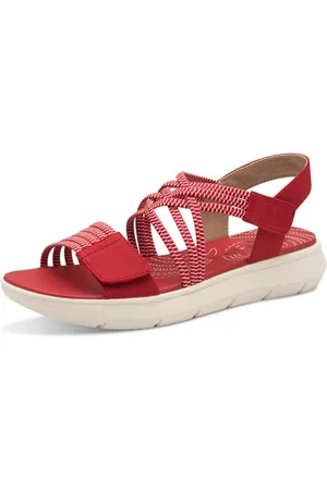 Jana Damen Sandalen Flach mit Klettverschluss Vegan, Sandali Bassi Donna, Colore: , 40 EU