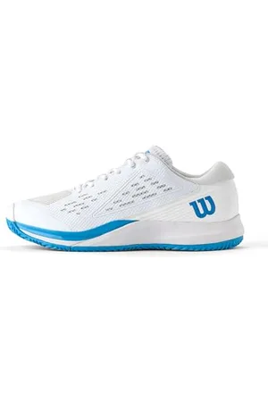 Wilson Rush PRO Ace, Scarpa da Tennis Uomo, White/White/Atomic Blue, 42 EU