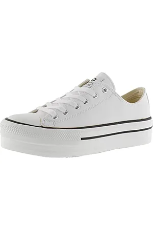 victoria Sneaker Tribu Effetto Pelle & Doppia Piattaforma 1061106 per Donna Blanco 40