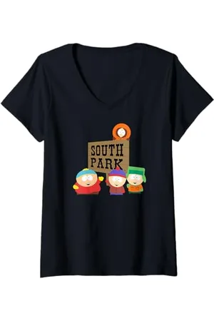 South Park Donna Gang con cartello Maglietta con Collo a V