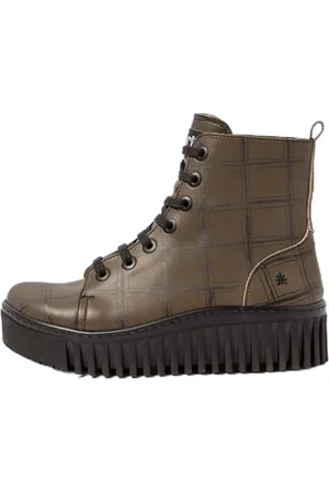 Art 1513 Brighton, Stivaletti Bassi con Lacci Donna, Kaki Tan, 39 EU