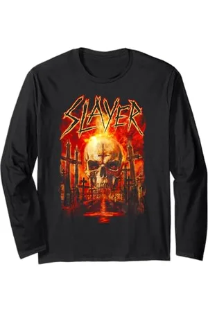 Slayer – Flaming Skull Graveyard Maglia a Manica