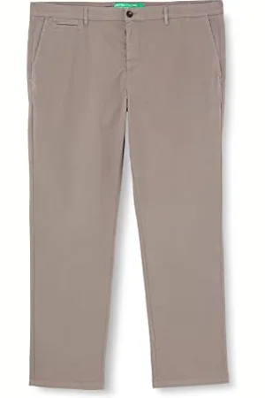 Benetton Pantaloni 4DKH55I28 Uomo, Grigio 27d, 50