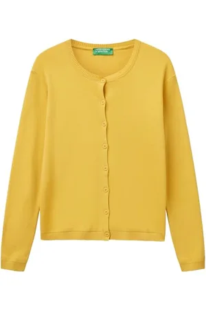 Benetton Maglia Coreana M/L 1091D5558 Maglione Cardigan, , L Donna