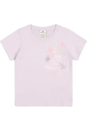 Champion Legacy Emotional Dance G (405020) -SS Crewneck T-Shirt, (ORP), 5-6 Anni Bambina