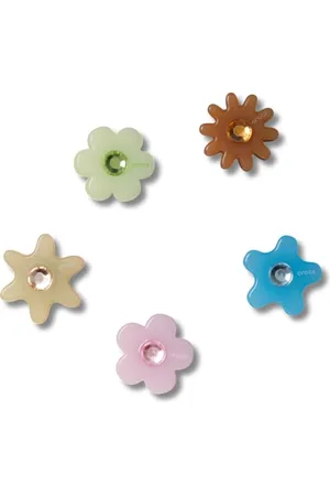 Crocs Enlighten Flower 5 Pack, Ciondoli per Scarpe Unisex-Adulto, , Taglia Unica