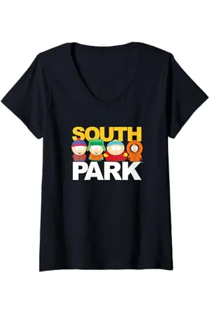 South Park Donna Logo Gang Behind Maglietta con Collo a V