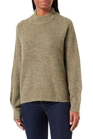 Pieces® PCNATALEE LS O-Neck Knit Noos BC QX, Maglione Lavorato a Maglia Donna, Deep Lichen Green