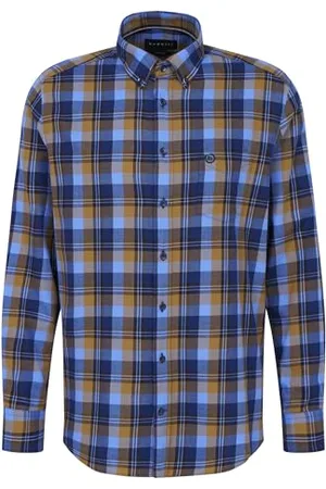 Bugatti 9350-68700b Camicia, , XL Uomo