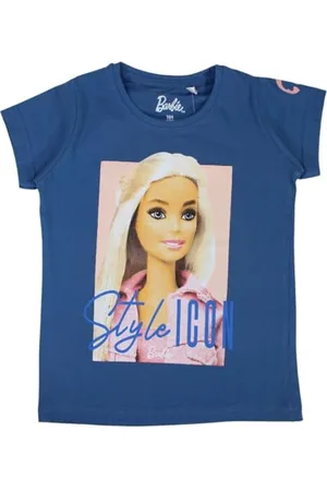 Disney T-Shirt Bambina a Maniche Corte Barbie, , 6 Anni Unisex Kids