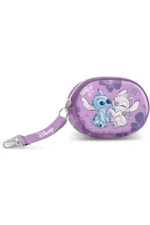 Disney Lilo e Stitch Stitch & Angel-Portamonete Pill, Rosa, 12.5 x 9 cm