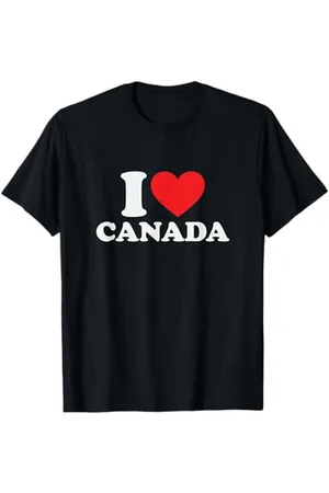 CANADIAN Amo il Canada Maglietta