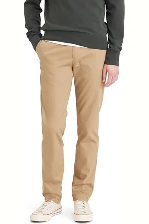 Dockers Signature Khaki Slim Fit Pants Pantaloni, , 33W / 30L Uomo