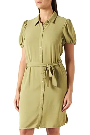 Naf-naf Abito Vestaglia, Oliva, 42 Donna