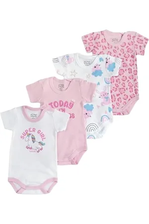 chicco Set Body Con Maniche Corte in cotone , Body Unisex 0-24, , 12 mesi (pacco da 4)