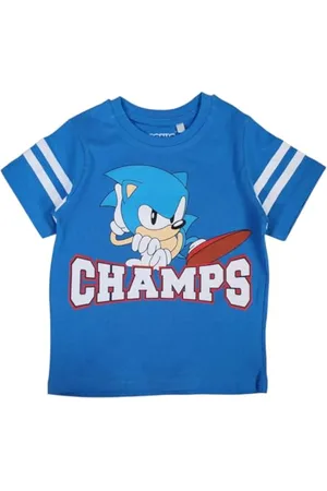 Disney T-Shirt a Maniche Corte per Ragazzi Sonic, , 2 Anni Unisex Kids