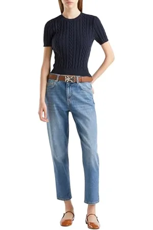 Benetton Maglia G/C M/M 122PD10C7 T-Shirt, , XS Donna