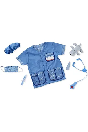 Melissa & Doug Costume da Veterinario, Costumi per Bambino o Bambina di Halloween o Carnevale, Gioco di finzione e di ruolo, 3+ Anni