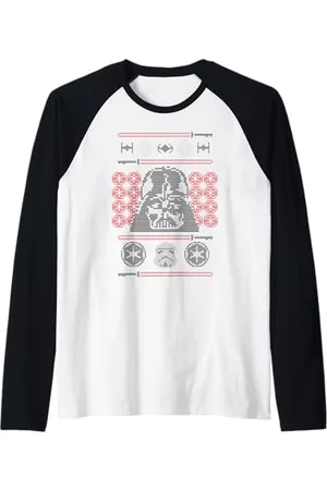 STAR WARS Darth Vader Ugly Sweater Maglia con Maniche Raglan
