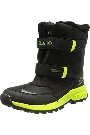 Kappa Cekis Tex T Unisex Kids Scarpe per jogging su strada Unisex - Adulto, Nero (Black/Lime), 40 EU