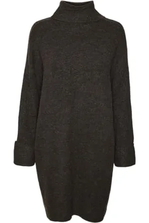 VERO MODA VMJUPITER LS Cowlneck Short Dress BF Vestito, , L Donna