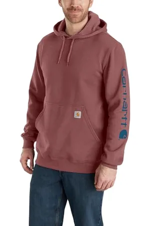 Carhartt Loose Fit Midweight Logo Sleeve Graphic Sweatshirt, Felpa con cappuccio Uomo, (Burro Di Mele Heather), XS