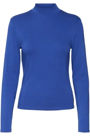 VERO MODA Vmmary LS Ga Jrs Noos-Maglietta a Collo Alto Maniche Lunghe, , XS Donna
