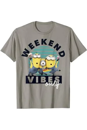 Minions Minions Weekend Vibes Only Maglietta