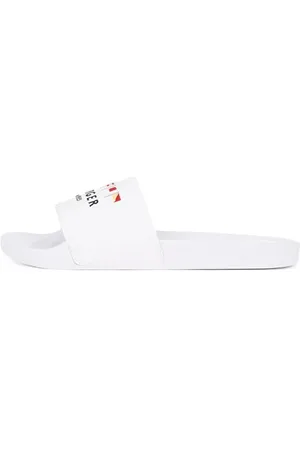 Tommy Hilfiger Uomo Scarpe da Mare Flags con Logo, (White), 46