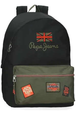 Pepe Jeans Ponder Zaino scuola adattabile a carrello portatile 15,6 pollici 31 x 44 x 17,5 cm Poliestere 23,87 L by Joumma Bags, , Taglia unica, Zaino scuola adattabile a carrello