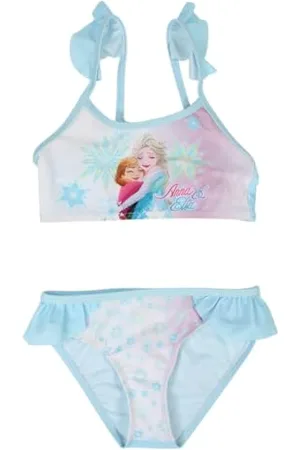 Disney Costume da Bagno La Regina delle Nevi Bikini, , 8 Anni (Pacco da 2) Unisex Kids