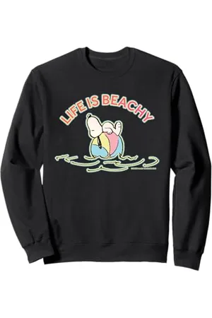 Peanuts Snoopy Gifts Beachy Life Summer Beach Vibes Vibes Vintage Retrò Felpa