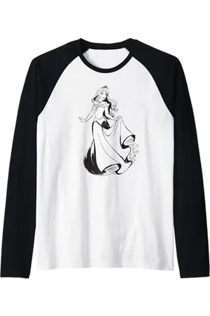 Disney Abito da ballo della Bella Addormentata Aurora Maglia con Maniche Raglan