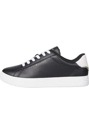 Tommy Hilfiger Donna Sneakers Court Essential Profilo Basso, (Black), 40