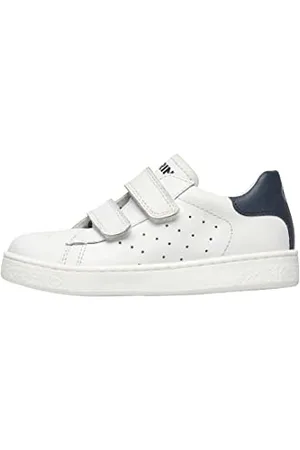 Naturino Sneakers in Pelle, Bianco-Blu 22